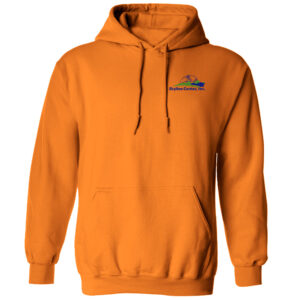 Skyline Unisex Fleece Hooded Sweatshirt-Safety Orange