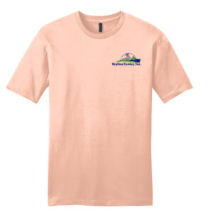 Skyline Unisex Premium Short Sleeve Tee-Dusty Peach