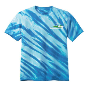Skyline Unisex Essential Tiger Stripe Tie-Dye T-Shirt-Royal
