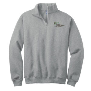 The Bridges JERZEES Unisex Nublend Cadet Collar Sweatshirt-Oxford