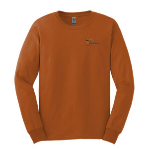 The Bridges Unisex Basic Long Sleeve Tee-Texas Orange