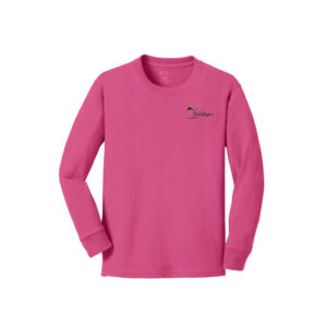 The Bridges Unisex Cotton Long Sleeve Tee-Sangria
