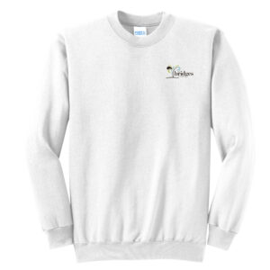 The Bridges Unisex Fleece Crewneck Sweatshirt-White