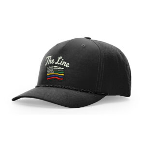 The Line Richardson Laser PERF Performance Rope Cap-Black