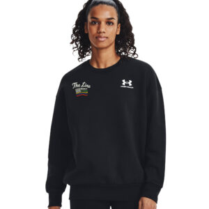 The Line Under Armour Women’s UA Icon Fleece Oversized Crew-Black