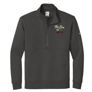 The Line Nike Club Fleece Sleeve Swoosh 1/2-Zip Men-Anthracite