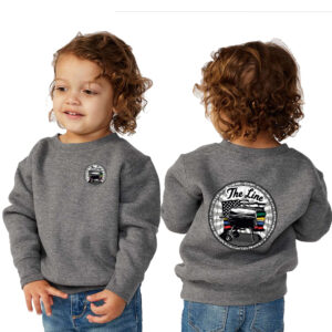 The Line Rabbit Skins Toddler Juvy Crewneck Sweatshirt-Granite Heather
