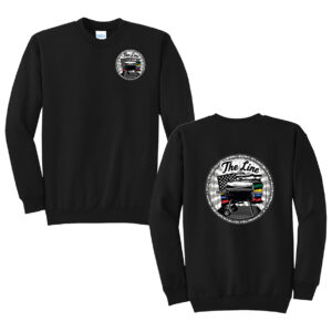 The Line Unisex Fleece Crewneck Sweatshirt-Black
