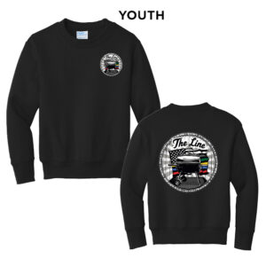 The Line Youth Fleece Crewneck Sweatshirt-Black