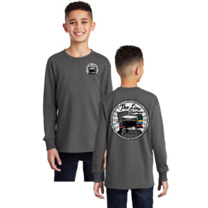 The Line Youth Cotton Long Sleeve Tee-Charcoal