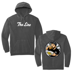 The Line Comfort Colors Adult Ring Spun Hooded Sweatshirt-Pepper