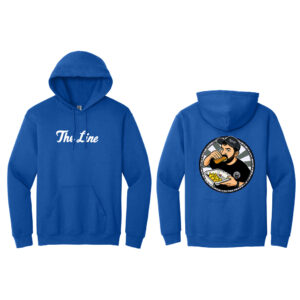 The Line Unisex Fleece Hooded Sweatshirt-Royal