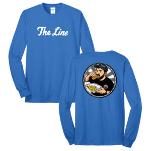 The Line Unisex Cotton Long Sleeve Tee-Royal