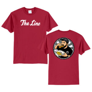 The Line Unisex Short Sleeve Tee-Red