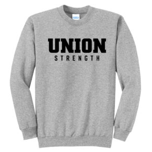 Union Strength Unisex Basic Crewneck Sweatshirt-Athletic Heather