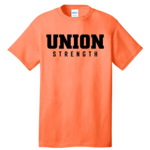 Union Strength Unisex Short Sleeve Tee-neon Orange