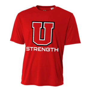 Union Strength Adult Loose Fit Cooling Performance Tshirt  -Scarlet