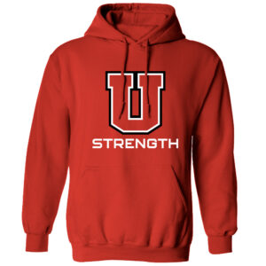 Union Strength Unisex Fleece Hooded Sweatshirt-Red