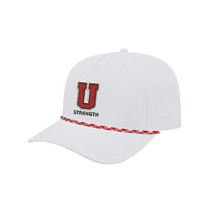 Union Strength Athletic Rope Cap-White/Red/White/Black Rope Hat