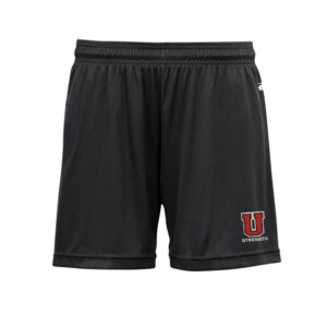 Union Strength Badger – B-Core Women’s 5″ Inseam Shorts-Black
