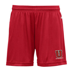 Union Strength Badger – B-Core Women’s 5″ Inseam Shorts-Red