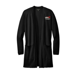 VIM Mercer and Mettle Women’s Open Front Cardigan Sweater-Black