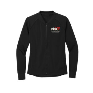 VIM MERCER and METTLE Women’s Double-Knit Bomber-Black
