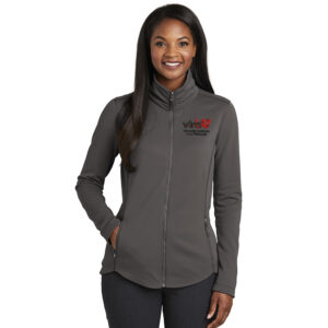VIM Port Authority Ladies Collective Smooth Fleece Jacket-Graphite