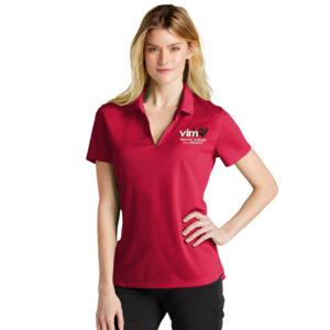 VIM Nike Ladies Dri-FIT Micro Pique 2.0 Polo-University Red