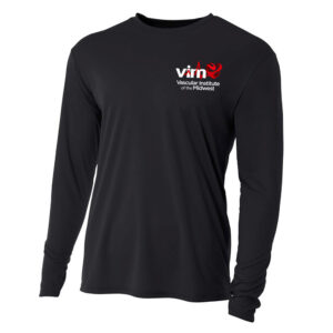 VIM Adult Cooling Performance long sleeve Crew Tee- Black