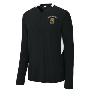 Webster City Lynx Sport-Tek Men Club 1/4-Zip Pullover-Black/White