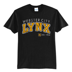 Webster City Lynx Unisex Short Sleeve Tee-Black