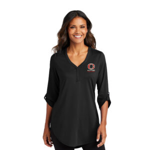 Whittier Elementary Staff Port Authority Ladies City Stretch 3/4-Sleeve Tunic-Black