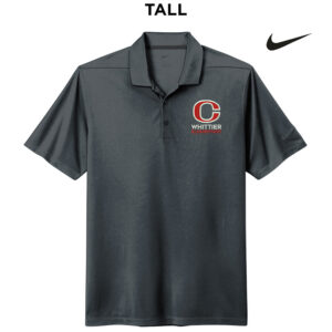 Whittier Elementary Staff Nike Dri-FIT TALL Micro Pique 2.0 Polo Men-Anthracite