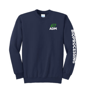 ADM BIO Unisex Fleece Crewneck Sweatshirt-Navy