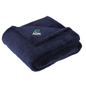 ADM BIO Port Authority Oversized Ultra Plush Blanket 60X85-Deep Navy