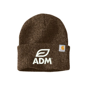 ADM BIO Carhartt Acrylic Watch Cap 2.0 beanie stocking cap with cuff-Dark Brown/Sandstone