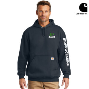 ADM BIO Carhartt Men Midweight Hooded Sweatshirt-New Navy