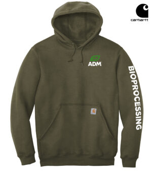 ADM BIO Carhartt Men Midweight Hooded Sweatshirt-Moss