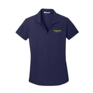 Augustana Employee Ladies Dry Zone Grid Johnny Collar performance polo-Navy