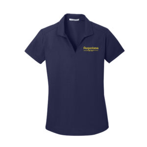 Augustana MS-SLP Ladies Dry Zone Grid Johnny Collar performance polo-Navy