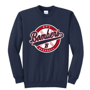 BPV Bombers BB Unisex Fleece Crewneck Sweatshirt-Navy