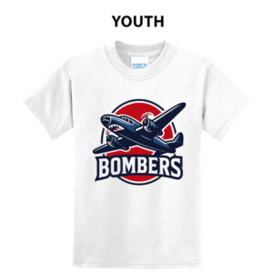 BPV Bombers BB Youth Short Sleeve Tee-White