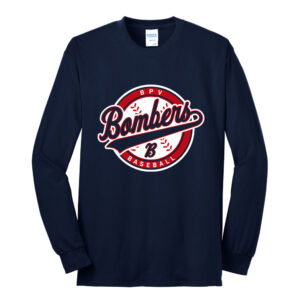BPV Bombers BB Unisex Cotton Long Sleeve Tee-Navy