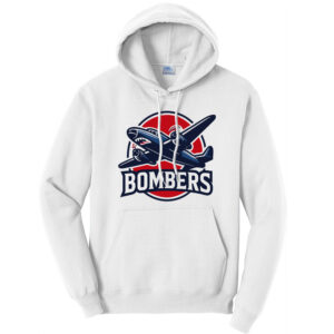 BPV Bombers BB Unisex Basic Hooded Sweatshirt-White