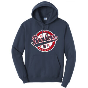 BPV Bombers BB Unisex Fleece Hooded Sweatshirt-Navy