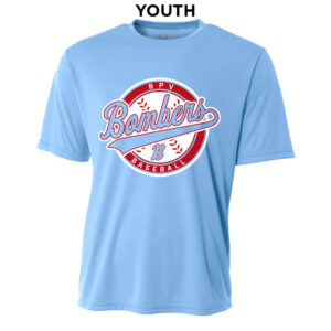 BPV Bombers BB YOUTH Cooling Performance Tshirt-Light Blue