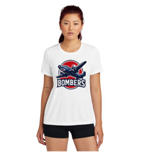 BPV Bombers BB Ladies Competitor Short Sleeve Performance Tee-White