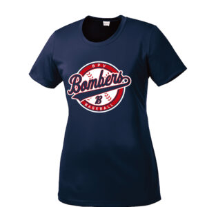 BPV Bombers BB Ladies Competitor Short Sleeve Performance Tee-navy