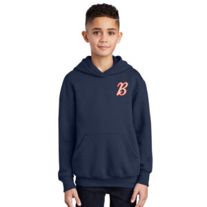BPV Bombers BB Youth Hooded Sweatshirt-Navy